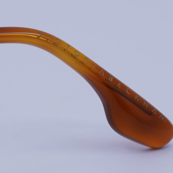 Victoria Beckham VB132S 709 Sunglasses Gold Aviator Frame, Brown Lenses - Picture 7 of 10